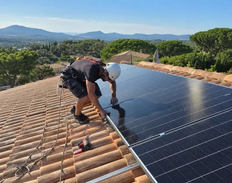 Installateur panneaux solaires Villebazy — pose photovoltaïque sur toiture