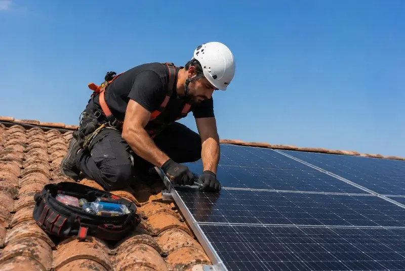 Maintenance et monitoring de panneaux solaires à Villebazy