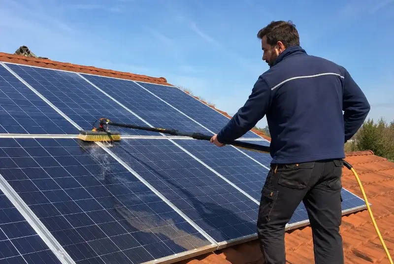 Nettoyage et entretien de panneaux solaires à Villebazy
